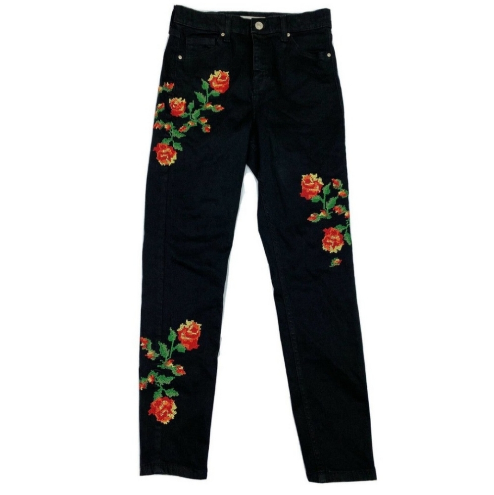 Topshop Embroidered Jamie